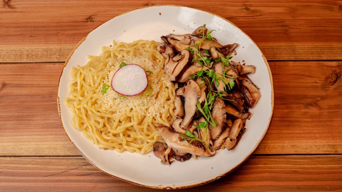Mushroom Garlic Noodles menu item